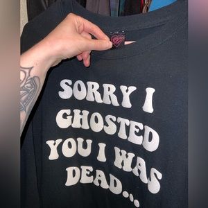 Nikki Lipstick Spooky Ghost Glitter Shirt Dress